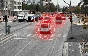 Gaziantep'te kırmızı ışık ihlali yapan 990 araca ceza