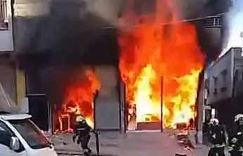 Gaziantep'te korkutan iş yeri yangını