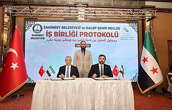 Şahinbey Belediyesi'nden Halep'e kardeşlik eli