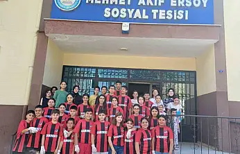 Şahinbeyli çocuklardan örnek davranış