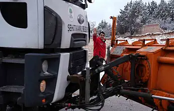 Şehitkamil'de kar mesaisi