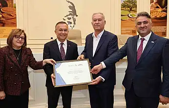 Türk Patent ve Marka Kurumu'ndan Hasan Altun'a teşekkür belgesi