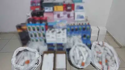 Gaziantep'te 1,3 milyon TL'lik kaçak elektronik eşya ele geçirildi: 1 gözaltı