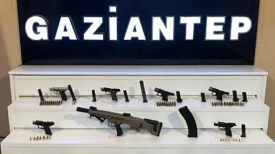Gaziantep'te 7 adet kaçak silah ele geçirildi: 1 şahıs tutuklandı