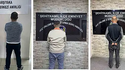 Gaziantep'te aranan 3 şahıs yakalandı