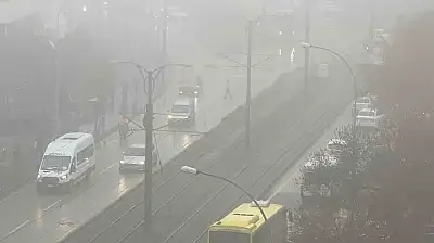 Gaziantep'te etkili olan sis görüş mesafesini düşürdü