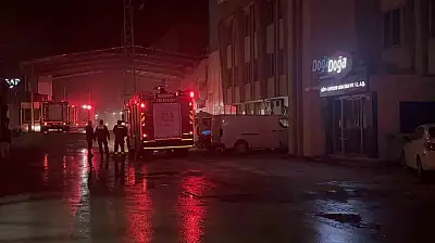 Gaziantep'te makarna fabrikasında yangın