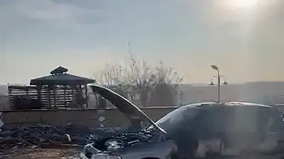 Gaziantep'te park halindeki araç kundaklandı