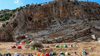 Gaziantep'te Köklüce Kanyonu Tırmanış Şenliği ile heyecan üst seviyeye çıktı