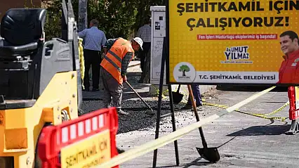 Gazikent, Belkız ve Burak'ta bozuk yollar yenileniyor