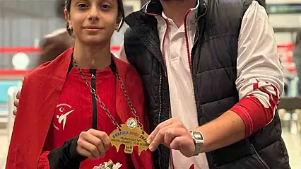 Şahinbey Belediyespor'un Altın Kızı Bükreş'te tarih yazdı