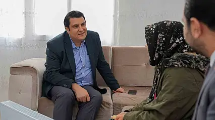 Yılmaz'dan evi yenilenen Beyazkurt ailesine ziyaret