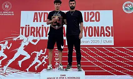 Adil Sani Konukoğlu Spor Lisesi öğrencisi Furkan Kanlı atletizmde Türkiye şampiyonu oldu