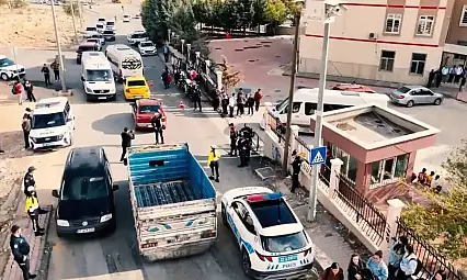 Gaziantep'te okul çevrelerinde dron destekli uygulama
