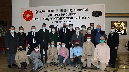 18 Mart'ın Yıl Dönümü ve Devlet Övünç Madalyası Tevcih Töreni gerçekleşti