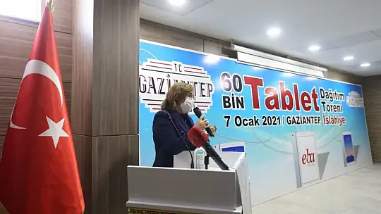 Gaziantep'te öğrencilere 60 bin tablet dağıtımı yapıldı
