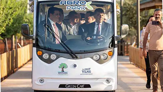 Agro park'ın açılışını Başkan Yılmaz ile Fadıloğlu birlikte yaptı