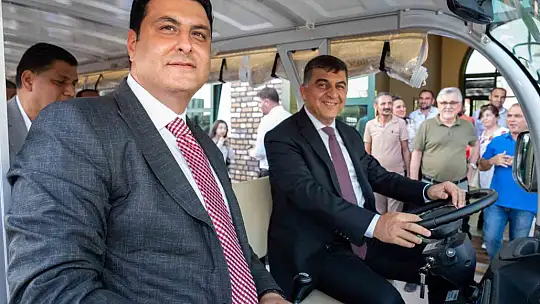 Agro park'ın açılışını Başkan Yılmaz ile Fadıloğlu birlikte yaptı