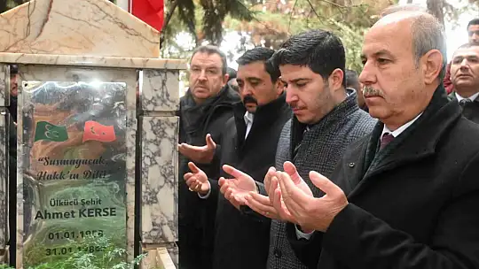 Ahmet Kerse mezarı başında dualarla anıldı
