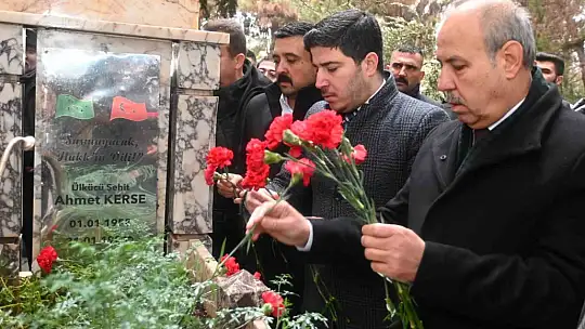 Ahmet Kerse mezarı başında dualarla anıldı