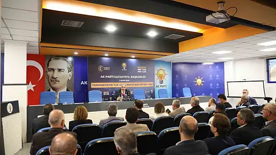 AK Parti Gaziantep İl Başkanı Çetin, 'Türkiye Yüzyılı için hep ileri'