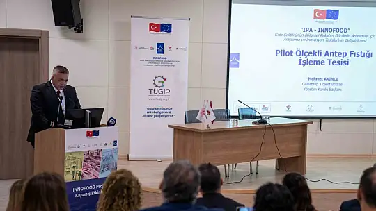 Akıncı, INNOFOOD projesi kapanış toplantısında konuştu