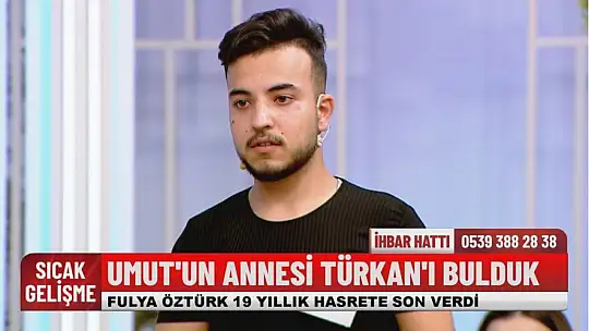 Anne ile oğlunun 19 yıllık hasreti canlı yayında son buldu