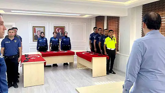 Araban'a atanan polisler yemin ederek göreve başladı
