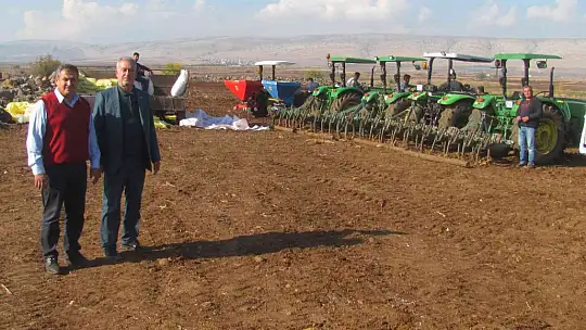 Araban Ovası'nda makarnalık buğday ekimine başlandı