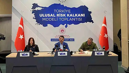 Bakan Kurum, II. Türkiye Ulusal Risk Kalkanı Modeli toplantısında alınan kararları açıkladı