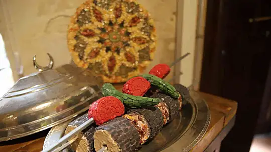 Baklagil çeşitleriyle mozaik yaptılar