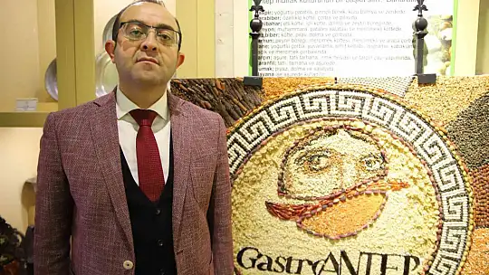 Baklagil çeşitleriyle mozaik yaptılar