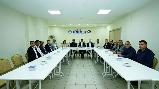 Başkan Fadıloğlu sendika temsilcilerini ziyaret etti