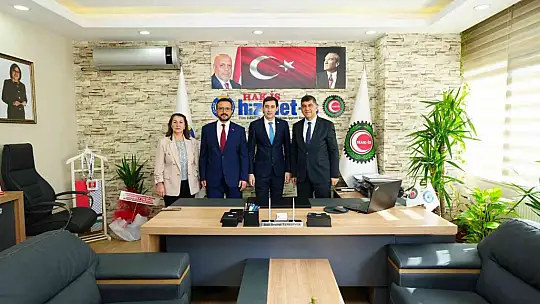 Başkan Fadıloğlu sendika temsilcilerini ziyaret etti