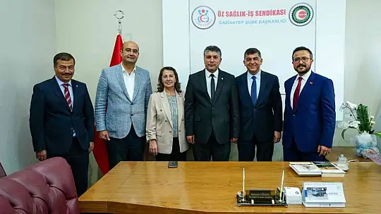 Başkan Fadıloğlu sendika temsilcilerini ziyaret etti