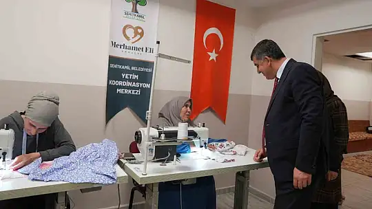 Başkan Fadıloğlu, üreten yetim anneleri ziyaret etti