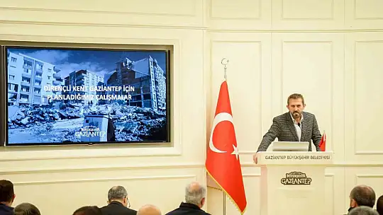 Başkan Şahin, Gaziantep Kent Konseyi 7'nci olağan genel kurul toplantısında konuştu
