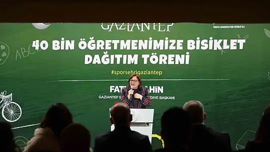 Büyükşehir, Yavuzeli ve Araban'daki öğretmenlere bisiklet dağıttı