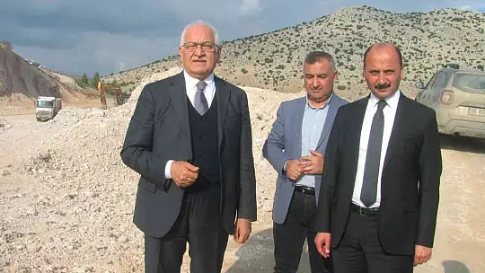 Çatboğazı Baraj yolu çalışmaları sürüyor