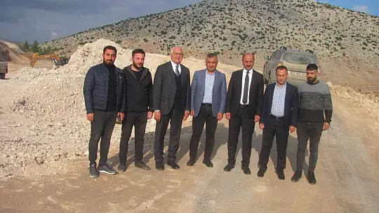 Çatboğazı Baraj yolu çalışmaları sürüyor
