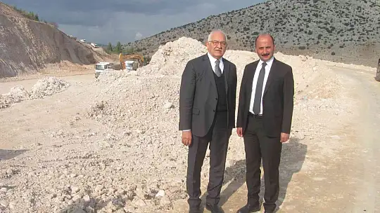 Çatboğazı Baraj yolu çalışmaları sürüyor
