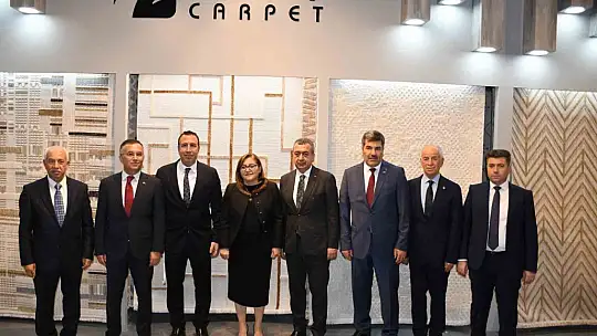 Çeber ve Şahin Gaziantepli halıcılara moral verdiler