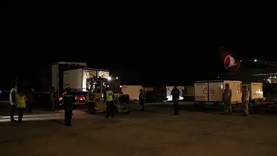 Çin'den Ankara'ya gelen aşılar depolara taşındı