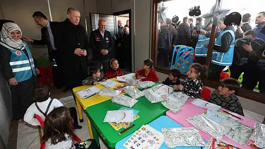 Cumhurbaşkanı Büyükşehir'in depremzedelere sunduğu çalışmaları inceledi