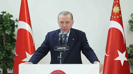 Cumhurbaşkanı Erdoğan, İslahiye'de yapımı tamamlanan kalıcı konutların dağıtım törenine telekonferansla katıldı