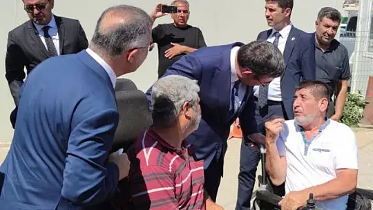 Cumhurbaşkanı Yardımcısı Cevdet Yılmaz, Nurdağı'nda incelemelerde bulundu