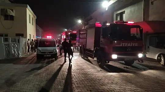 Demir doğrama atölyesinde oksijen tüpü patladı