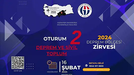 Deprem Bölgesi Zirvesi'nde Sivil Toplumun önemi ele alınacak