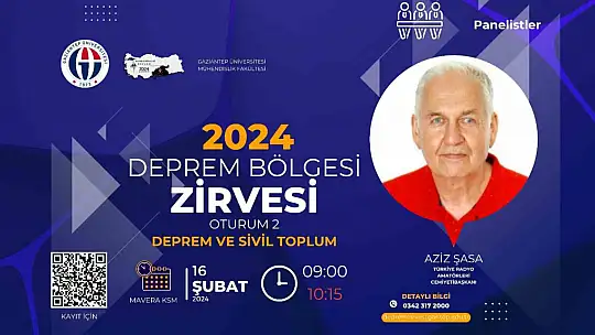 Deprem Bölgesi Zirvesi'nde Sivil Toplumun önemi ele alınacak