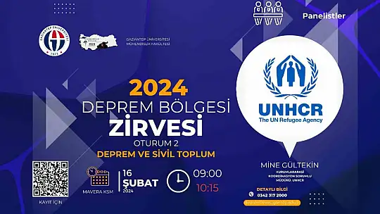 Deprem Bölgesi Zirvesi'nde Sivil Toplumun önemi ele alınacak